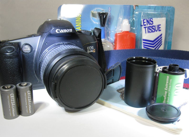 Canon EOS Rebel G 35mm Camera With 35~80mm Lens Outfitted with Ultrafine Xtreme 400 Film and More —Student —Outfit