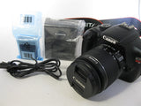 Canon EOS Rebel T3 (1100D) 12.2 MP DSLR Camera —Black (Kit w/ EF-S IS II 18-55mm Lens) USED