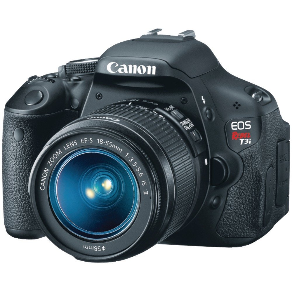 Canon EOS Rebel T3i 12.2 MP DSLR Camera — Black (Kit w/ EF-S IS II 18-55mm Lens,) USED & Refurbished