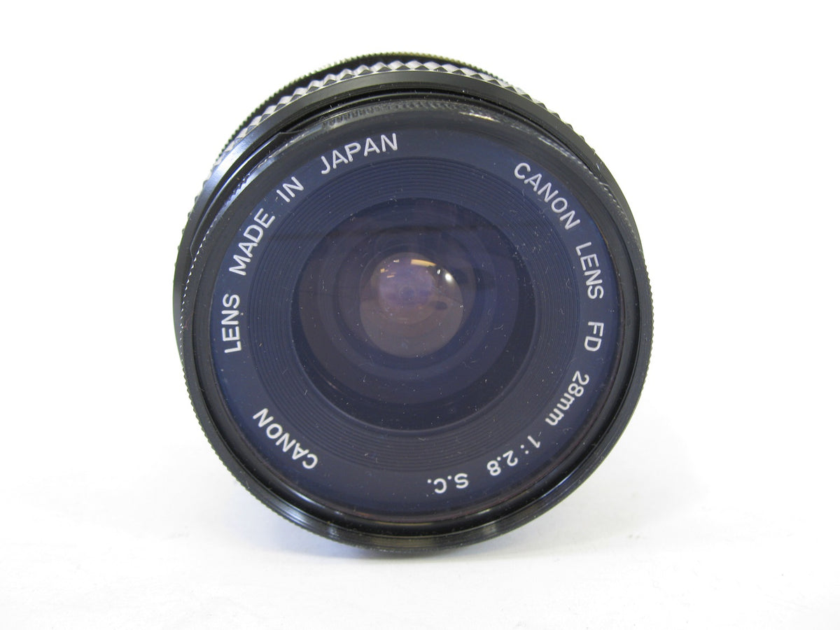 Canon FD Mount 28 mm F2.8 S.C. Wide Angle Lens, Used