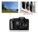 Canon Powershot SX170 Camera, Black - Refurbished