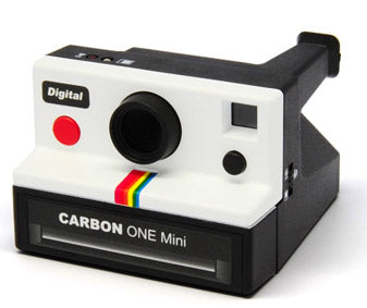 Carbon One Mini, Retro-Styled Digital Camera, White
