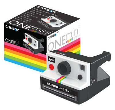 Carbon One Mini, Retro-Styled Digital Camera, White