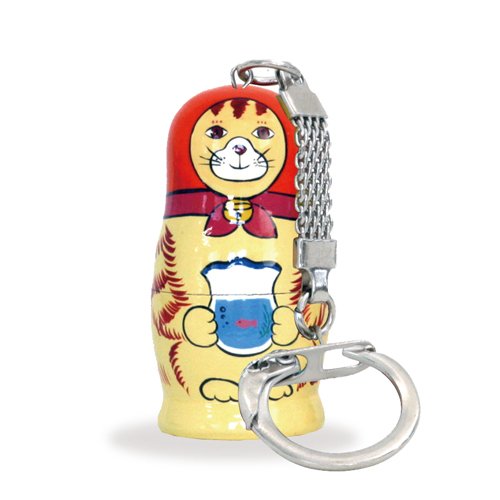 Cat Matoki Matryoshka, Russian Key Chain —Superheadz