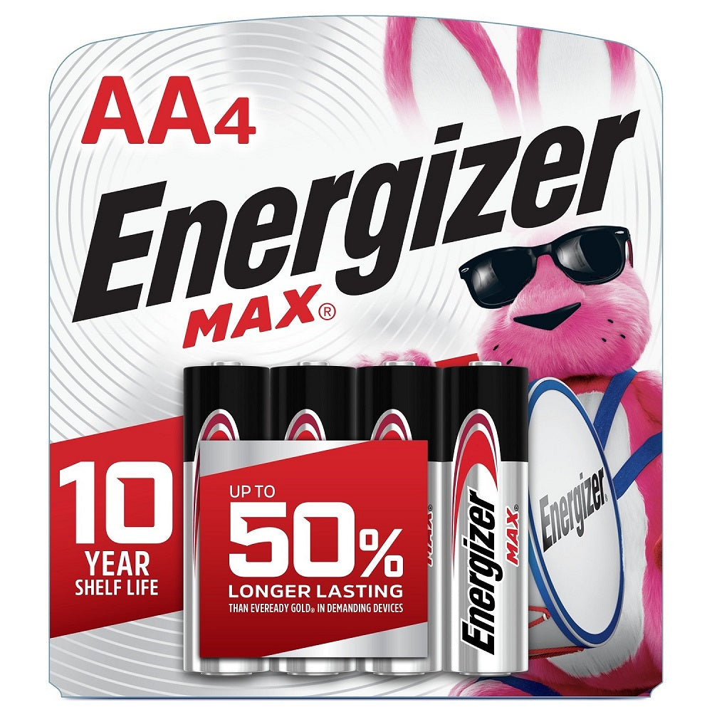 Energizer MAX AA Batteries (4 Pack), Alkaline Batteries, Singly or 5 Sets