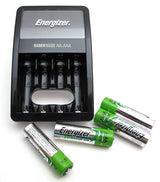 Energizer Max NiMH Charger with 4 AA 2300 mAh Rechargable Energizer Batteries