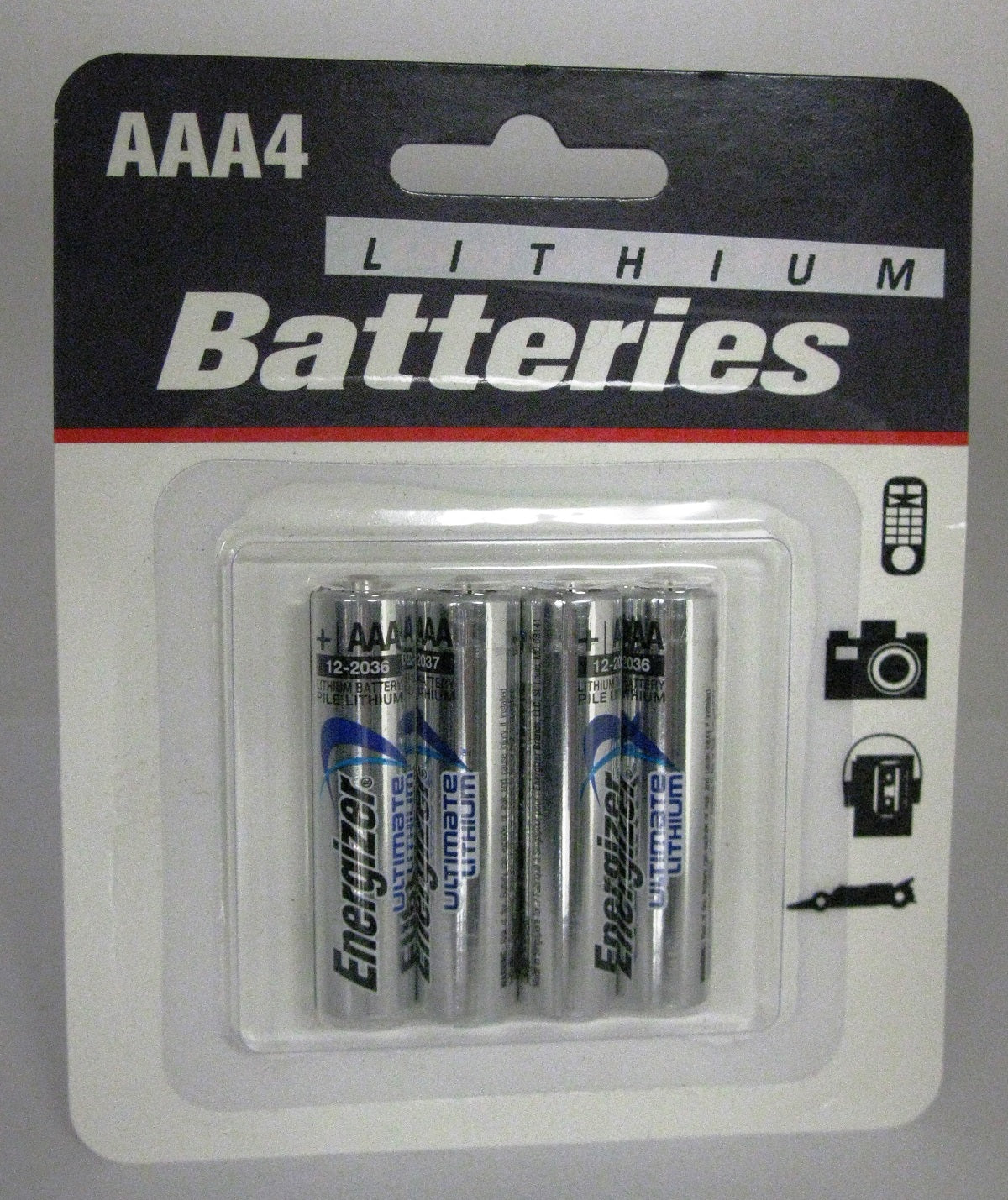 Energizer Ultimate Lithium AAA Batteries 4 Pack