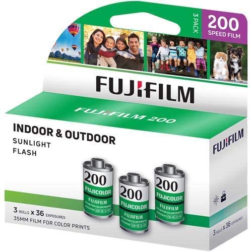 Fuji 3 Pack ISO CA 200, 36 Exp. 35mm Film