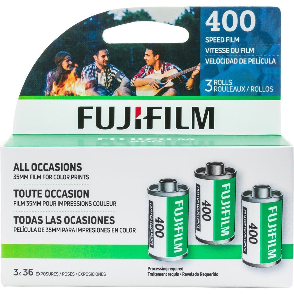 Fujifilm 400 3 Pack, 36 Exp. 35mm Film, Total 108 Exposures