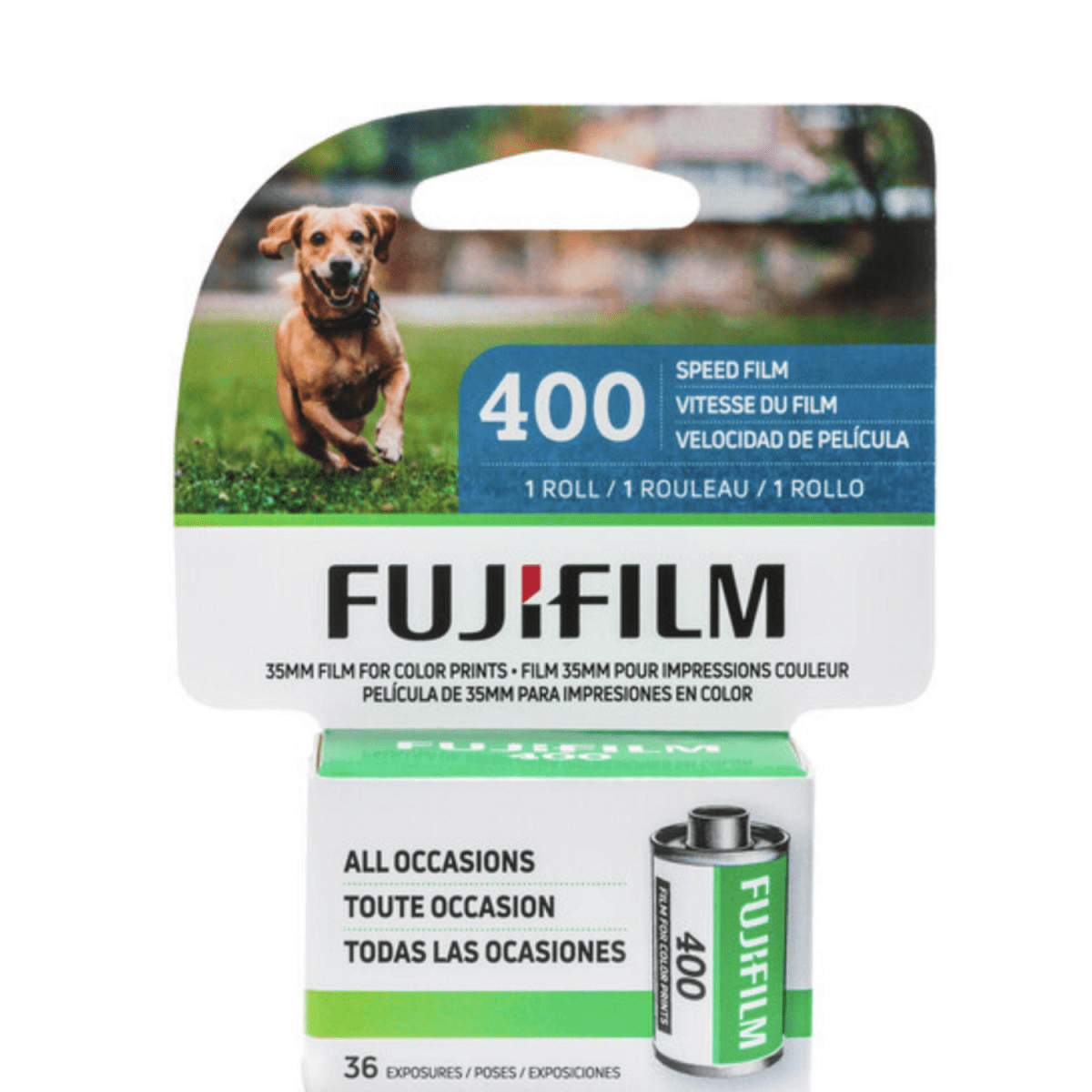 Fuji 400, ISO 400 Color Print Film, 35mm 36 exp