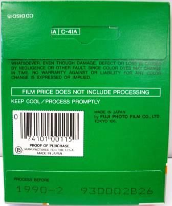 Fujicolor HR Disc Film 15 Exposure Pack, Outdated