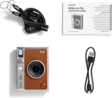 Fujifilm - INSTAX MINI Evo Hybrid Instant Print Camera —Brown