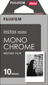FujiFilm INSTAX MONOCHROME Mini Instant Film, 10 Pack, 09/2018 Dated