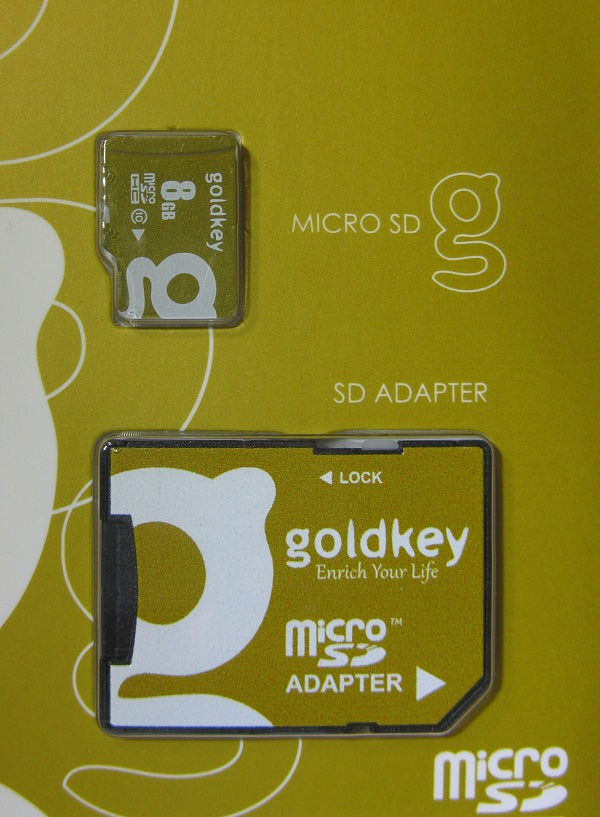 Goldkey 8 GB Micro SDHC Class 10 Card with Adapter