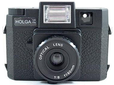 Holga 120 Camera with Flash Black 120FN