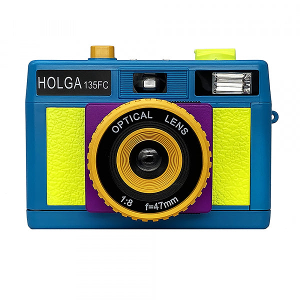 Holga 135FC 35mm Film Camera with flash - Retro Neon