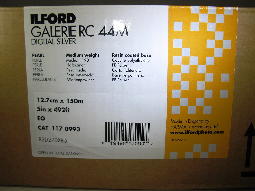 Ilford Galerie RC 44M (Pearl) Digital Silver Paper 5 in. x 492 ft. Roll B & W
