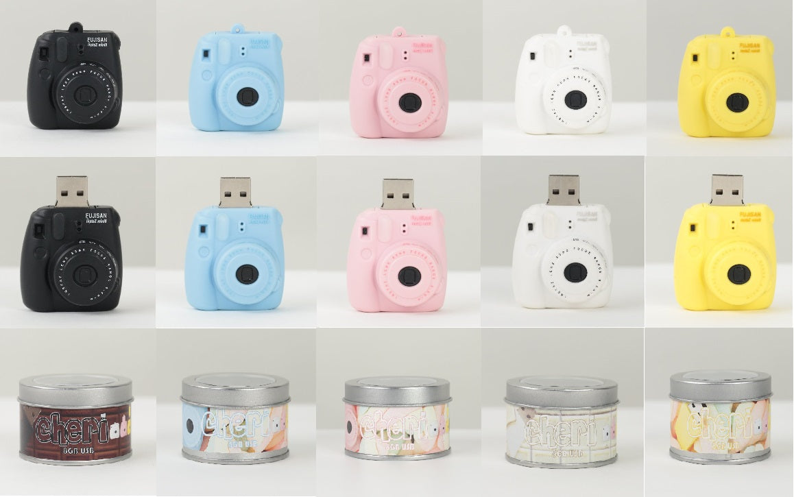 Superheadz Camera-Shaped (Instax-like) Mini Cheri, USB 8 GB Flash Drive