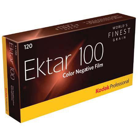 Kodak Ektar 100 Color Negative 120 Film, Pro 5 Pack