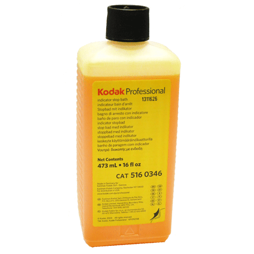 Kodak Indicator Stop Bath For Black and White Films And Papers, 1 Pint Bottle To Make 8 Gallons