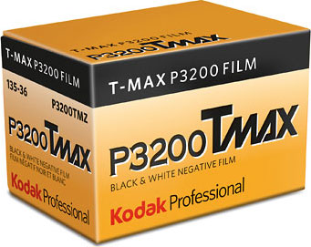 Kodak TMAX TMZ 3200 Black & White Film 35mm x 36 Exp Fresh, 10 Roll