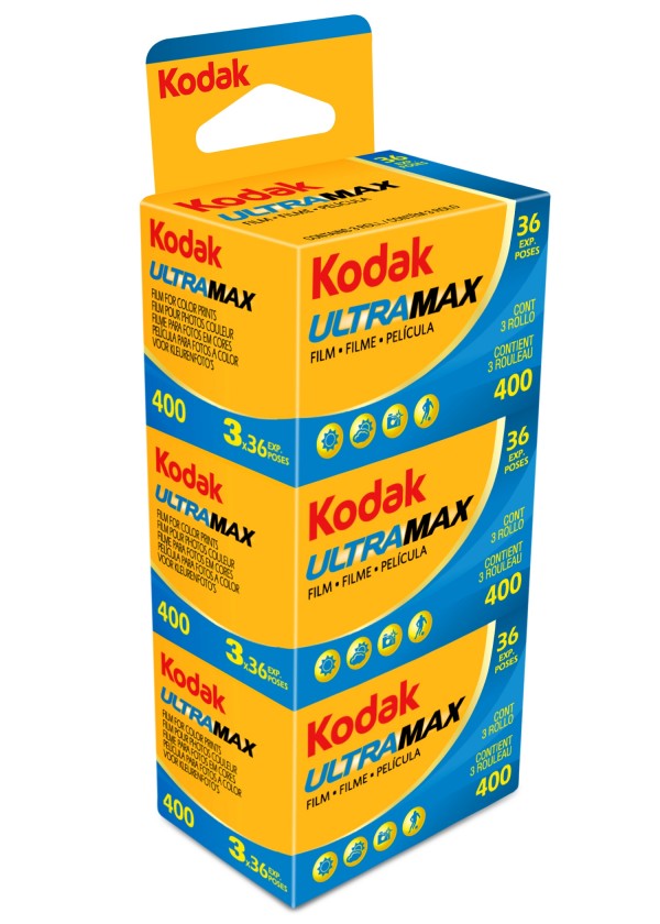 Kodak Ultramax, ISO 400 Color Print Film, 35mm 36 exp — 3 Pack