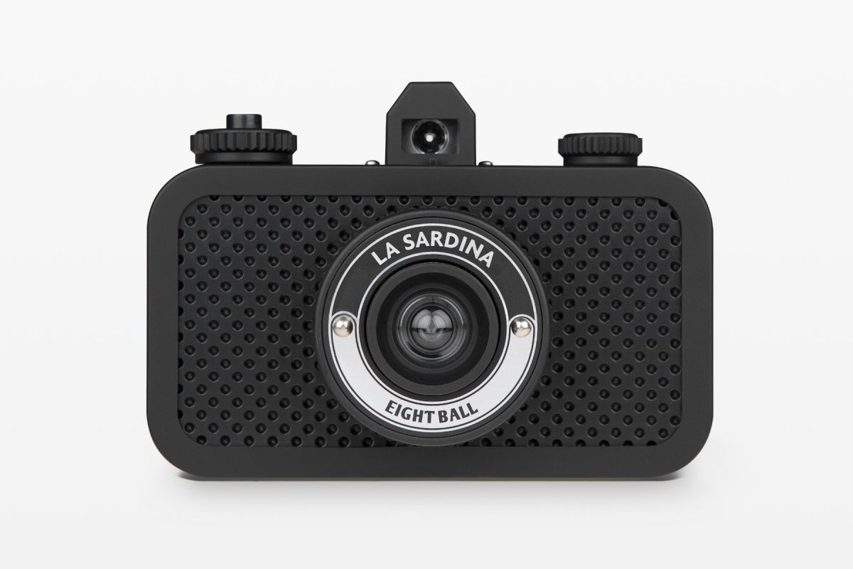 Lomography La Sardina Camera, 35 mm Wide Angle Lens, 8 Ball Edition