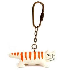 Lisa Larson Necono Cat Key Chain
