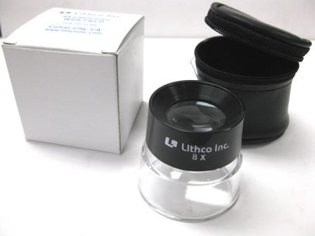 Lithco 8x, Wide Field Loupe with Storage Case