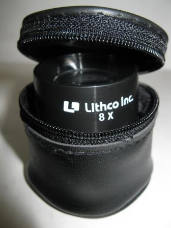 Lithco 8x, Wide Field Loupe with Storage Case