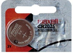 CR2025 Maxell 3V Lithium Coin Cell Battery