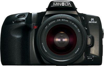 Minolta Dynax 303si, 35mm SLR Film Camera with AF 35-70 F3.5-4.5 Zoom Lens —Refurbished