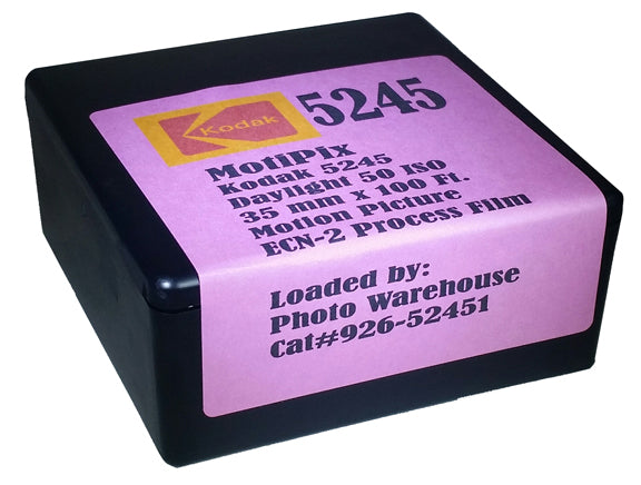 MotiPix Vintage Kodak 5245, 35 mm x 100 Ft., Motion Picture ECN-2 Process Film, 50D