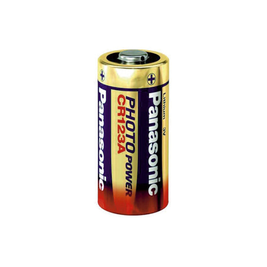 Panasonic Lithium CR123 Battery, Singly or 5-Pack