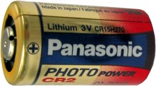 Panasonic Lithium CR2 Battery 3V, Singly or 5-Pack