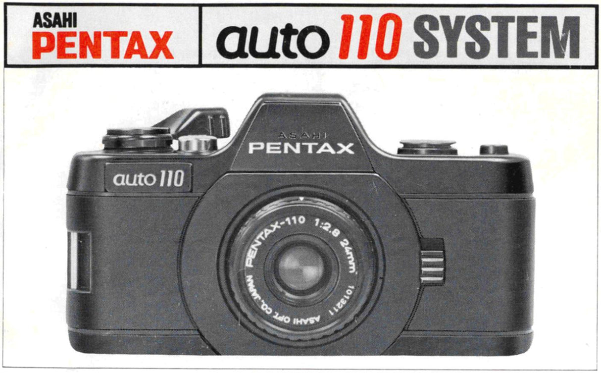 Pentax Auto 110 SLR Film Camera, with Lenses and Flash Outfit —Used