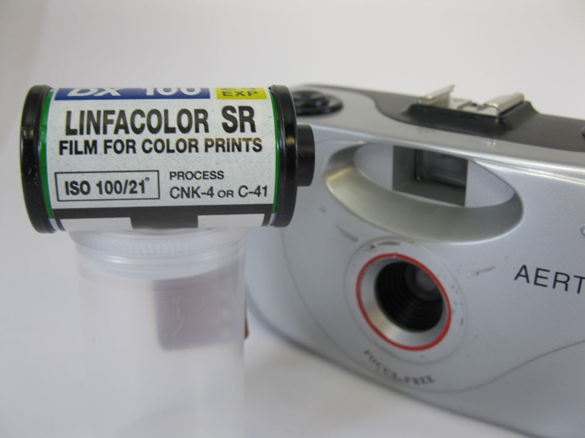 AERTEC 35mm Film Camera with 24 Exposure, ISO 100 Color Film —Sh*tty Crappy Camera Special