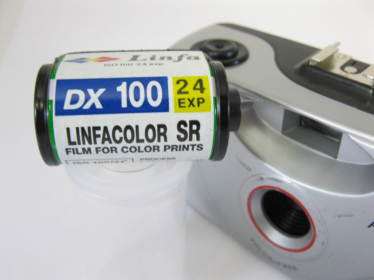 AERTEC 35mm Film Camera with 24 Exposure, ISO 100 Color Film —Sh*tty Crappy Camera Special