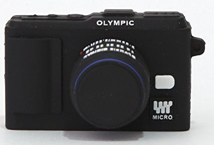 Superheadz Powershovel Olympus Black Mini Camera Shape 4 GB USB Flash Drive