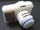 Superheadz Powershovel Olympus White Mini Camera Shape 8 GB USB Flash Drive