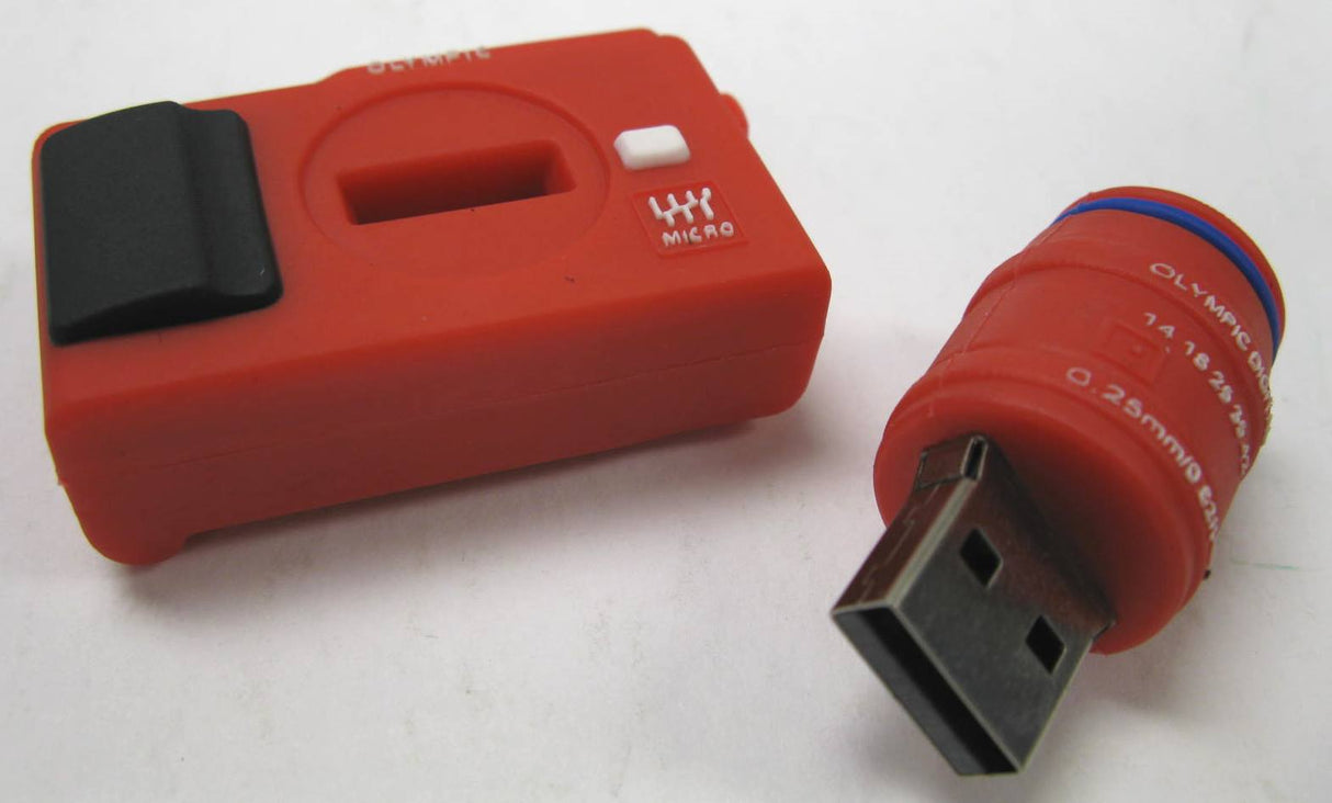 Superheadz Powershovel Red Mini Camera Shape 8 GB USB Flash Drive