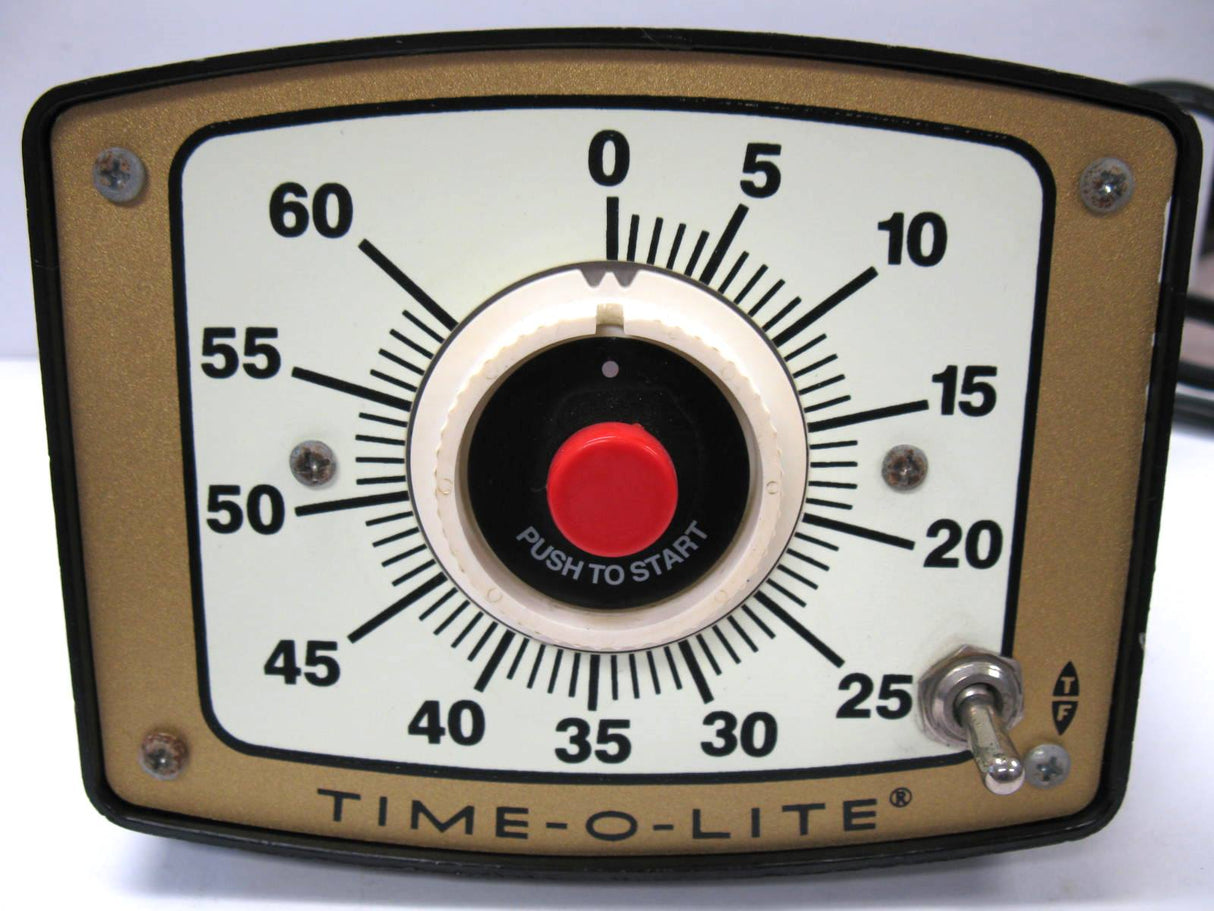 Time-O-Lite M 72R Timer, with Safelight & Enlarger Plugs, Used