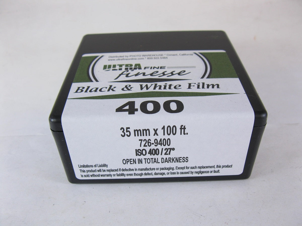 Ultrafine Finesse 400 35mm x 100 ft Black and White Film