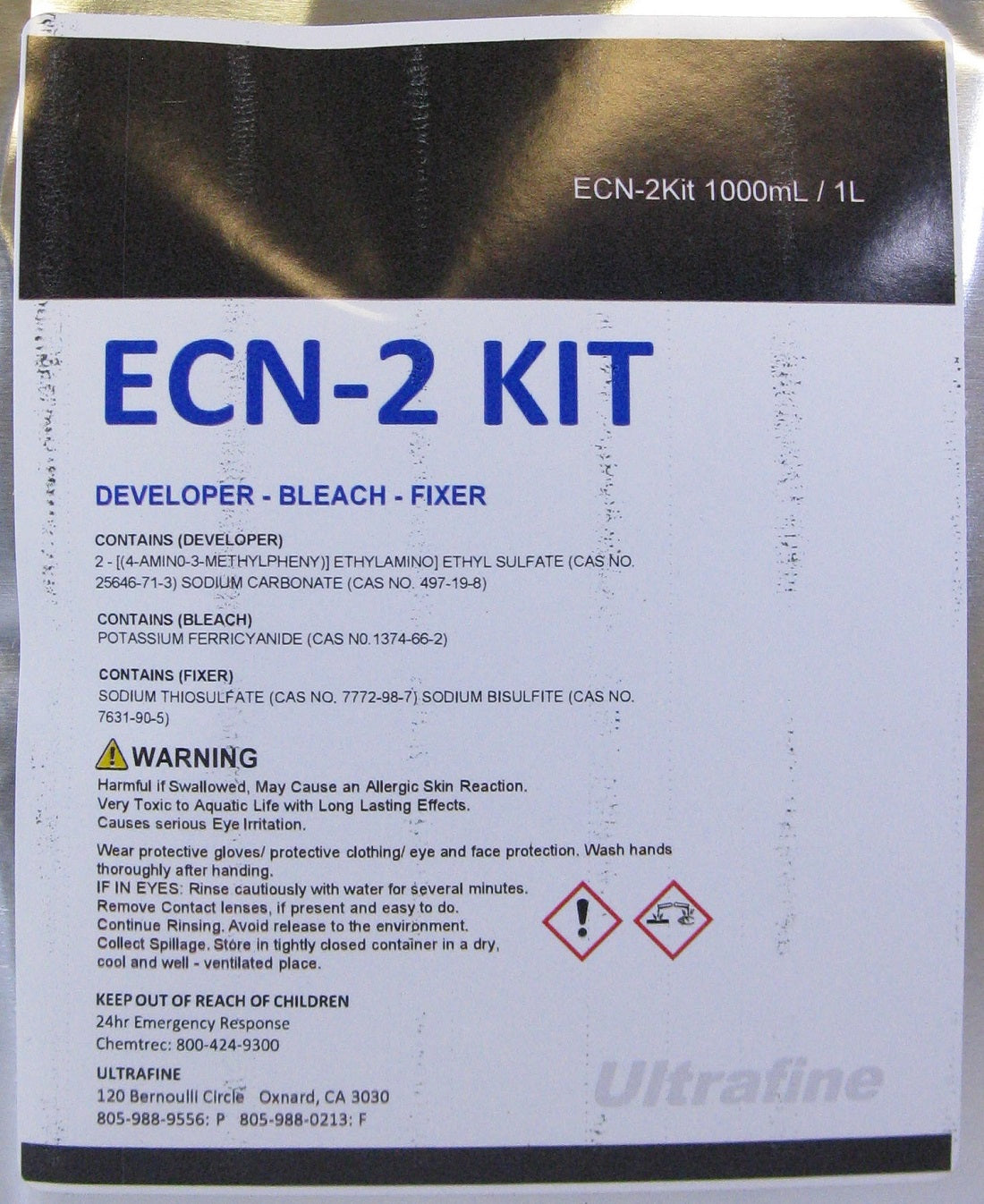 Ultrafine Motipix Economy ECN-2 /C-41 Home Processing Kit, 1 Liter