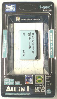 Ultrafine Multislot, Memory Card Reader/Writer, USB, All In One