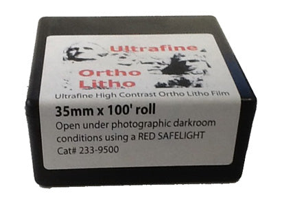 Ultrafine Ortho Litho Film 35mm x 100' roll