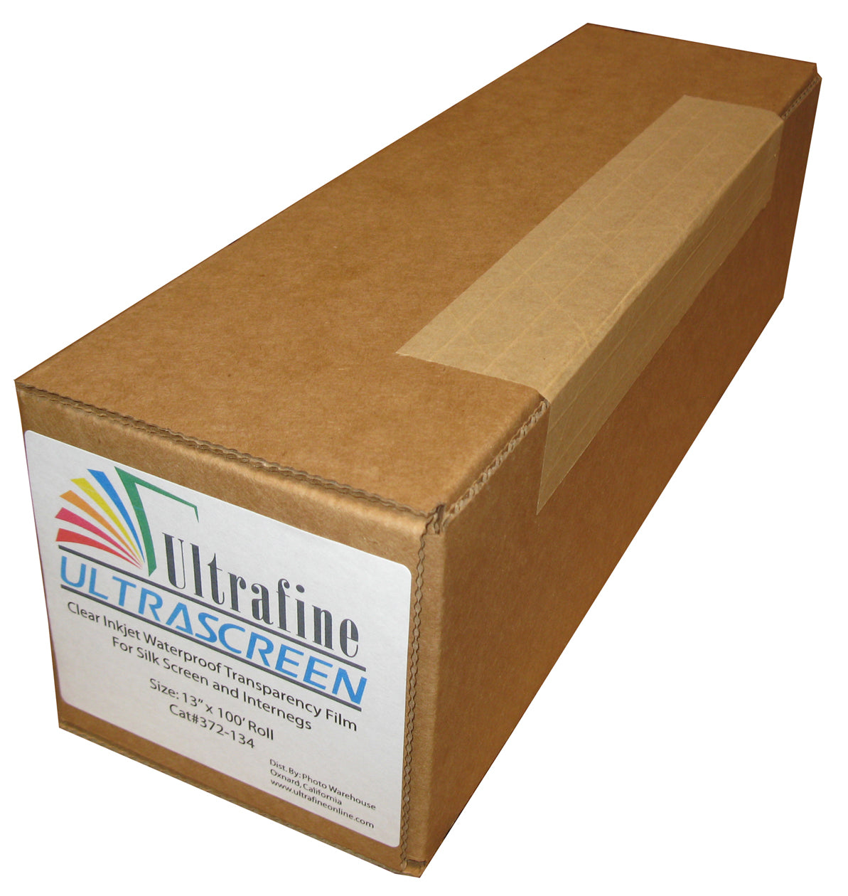 Ultrafine ULTRASCREEN, Clear Waterproof Inkjet Film, 13" x 100' Roll