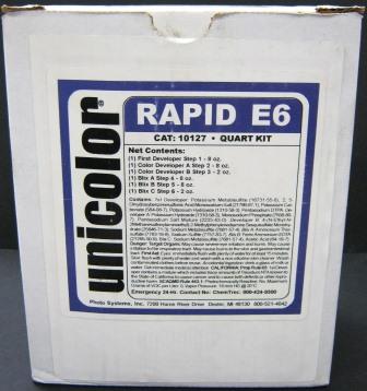 Ultrafine Unicolor E-6 Film Rapid Developing Kit, Quart Kit