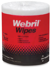 Webril Wipes 8"x8" roll